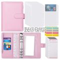 A6 Budget Binder with Zipper Envelopes, Budget Planner Book Money Saving Organizer, Cash Envelopes for Budgeting Pink. 