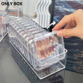 New 2024 Transparent Artificial Nail Box Handmade Nail Storage Box Packing Box Nail Display Box. 
