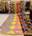 Multicolor Gota Work Dupatta Check Pattern gota work dupattas for Mehndi. 