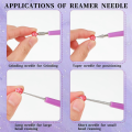 Diamond Tipped Bead Reamer for Jewelry Making Beading Hole Enlarger Tool for Glass Plastic Metal Wood Beads 4Pcs. 