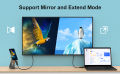 USB C to HDMI 4K, Mini Size Aluminum Type C to HDMI Female Adapter. 