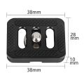 Quick Release Plate for Sirui Tripod with C-10,C-10X,E-10,E-20 Ball Heads and for 3T-35R/T005 Series Tripod Kits 4PCS. 