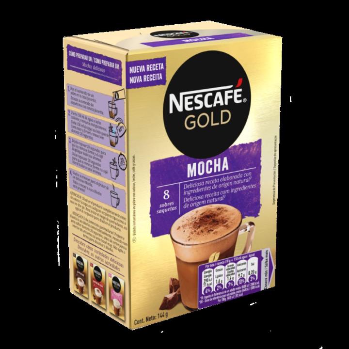 Nescafe Gold Coffee Mocha Coffee - 8x 22 g (๐ข๐ฆ๐ฉ๐จ๐ซ๐ญ๐๐ & ๐จ๐ซ๐ข๐ ๐ง๐๐ฅ) | Daraz.pk
