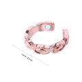 2 Pcs Magnetic Weight Loss Ring Magnet Toys Rings Adjustable Magnet Ring Jewelry Metal Magnet Stone Ring Man. 