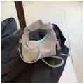 Half-Moon Shape Handbag Compact Casual Style Small Size Shoulder Bag PU Leather Fashionable Design Tote Bag for Traveling Shopping Daily Use Work Casual Outings. 