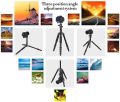 Camera Tripod, ZOMEI Q666 Compact Lightweight Aluminum Travel Tripods Monopod with 360 Degree Ball Head, 1/4" Quick Release Plate and Carry Bag. 