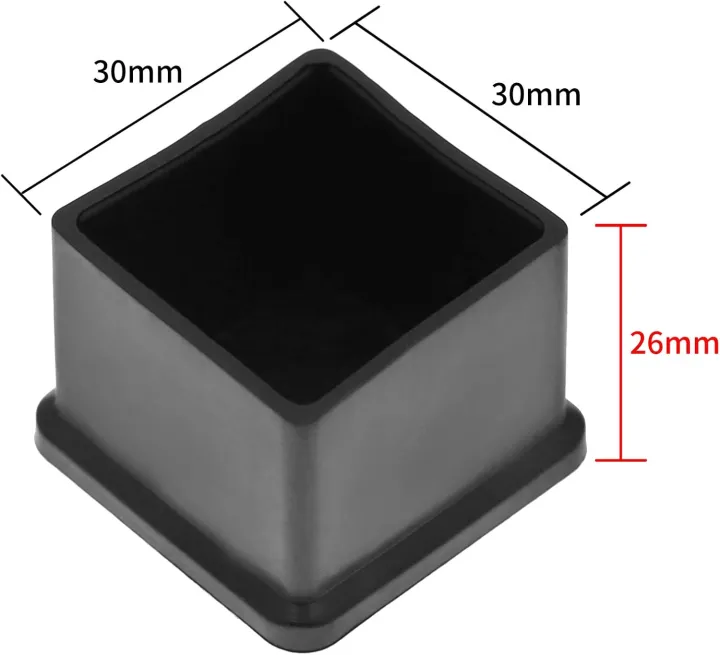 8%20Pcs%20Chair%20Leg%20Caps,PVC%20Non-Slip%20Floor%20Protectors%20Square%20Chair%20Leg%20Covers%20Table%20Leg%20Caps%20for%20Furniture,%20Black%7C%20Furniture%20protectors%20-%20Image%202