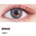 Color lens Oman Grey Color Three Tone Eye Contact Lenses With Container + free water kit / disposable lenses / lense, eye lense / color lense / eye lenses for girls-Blue. 