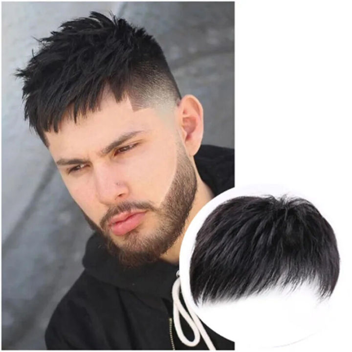 Wig%20men's%20short%20hair,%20inches,%20hair%20patch%20on%20top%20of%20the%20head,%20imitation%20human%20wig%20piece%20-%20Image%204