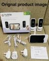 Hubble Connected Nursery View Premium Twin Cameras Video Baby Monitor with 5 Inch Screen, Infrared Night Vision, Split Screen, Digital Zoom and Room Temperature Sensor Baby Monitor Camera. 