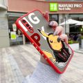 JIUMOO For Huawei P20 Pro Case Fashion Tide Cool Pikachu Brand Pattern Thin Side Square Edge New Design Shockproof Frosted Transparent Hard Phone Cases Silicone Casing Full Cover Camera Protection Softcase Boy. 