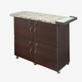 Iron Stand with four equal Storage sections with locks. 