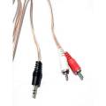 Aux Cable Woofer Speaker Cable 3.5mm Mini Jack to RCA 1+2 Cable 1/2 Cable. 