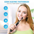 【HOT】 Portable And Rechargeable Intelligent High-Frequency Sound Wave Vibration Electric Toothbrush For Adult And Child Couples. 