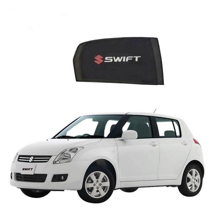 Suzuki SWIFT High Quality Sun Shade with Logo 4Pcs - Black