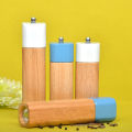 Wooden Salt Pepper Crusher with Adjustable Grinder- Salt and Pepper Mill Grinder- Tessie and Jessie. 