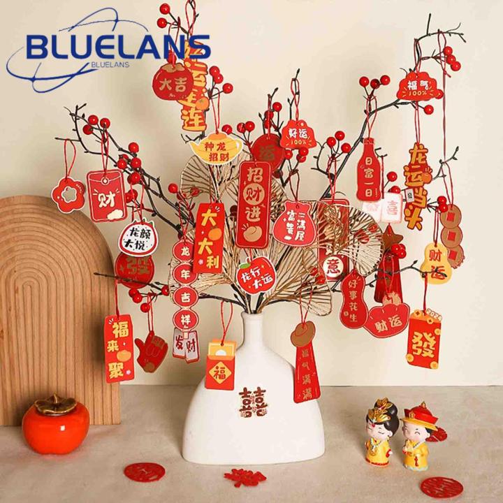 Party Decoration Essential Pendant Chinese New Year Decorations 16pcs Exquisite Spring Festival Pendant for Home Southeast Asian Buyers' Favorite