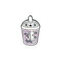 Bubble Tea Enamel Pin Cat Sloth Little Horse Brooch Bag Clothes Lapel Pin Badge Cartoon Animal Jewelry Gift for Kid Friend. 