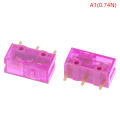 2pcs Dustproof Mouse Micro Switch 3Pin Gold Contactor 150 Millions Click Life. 