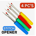 4 PC'S Seam Ripper Stitch Opener With Sharp Cutting Blade - Sewing Accessories. 