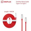 Compatible with OnePlus Fast Charging Cable 6.5A Warp Charge USB C to USB C Cable, 1 mtr Super Fast Charging Cable Red. 