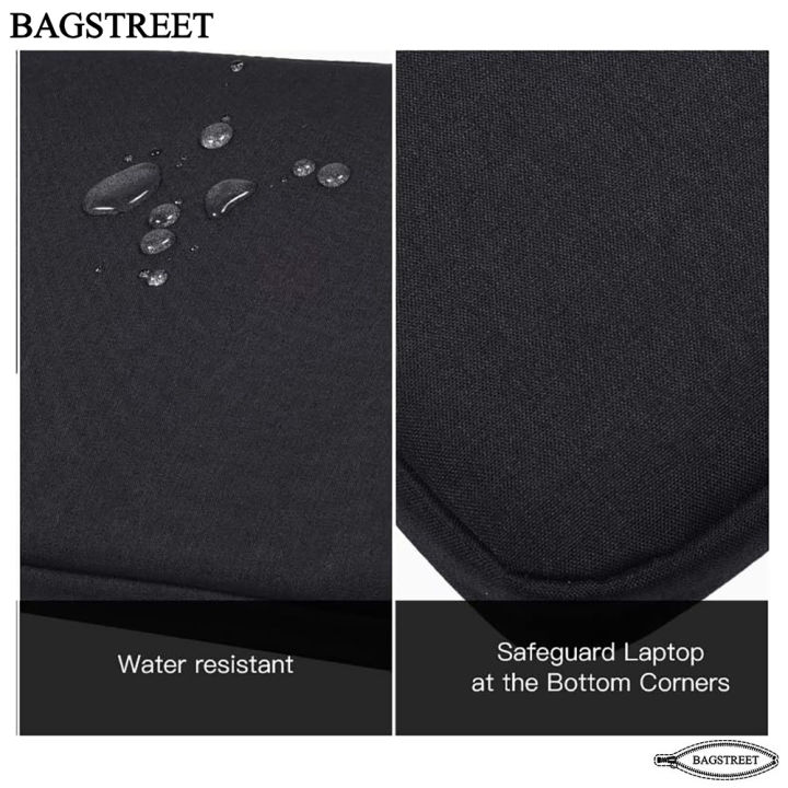 BAGSTREET%20Laptop%20Sleeve%2013.3"%20-%2014"%20-%2015.6"%20Inches%20with%20Handle,%20Shock%20Proof,%20Water%20Proof%20Compatible%20with%20MacBook%20Air/Pro%2013.3-14-15.6%20Inch,%20Notebook%20Computer%20Polyester%20Protective%20Sleeve%20Case%20Carrying%20Bag%20with%20Accessory%20Pockets%20-%20Black%20-%20Image%206