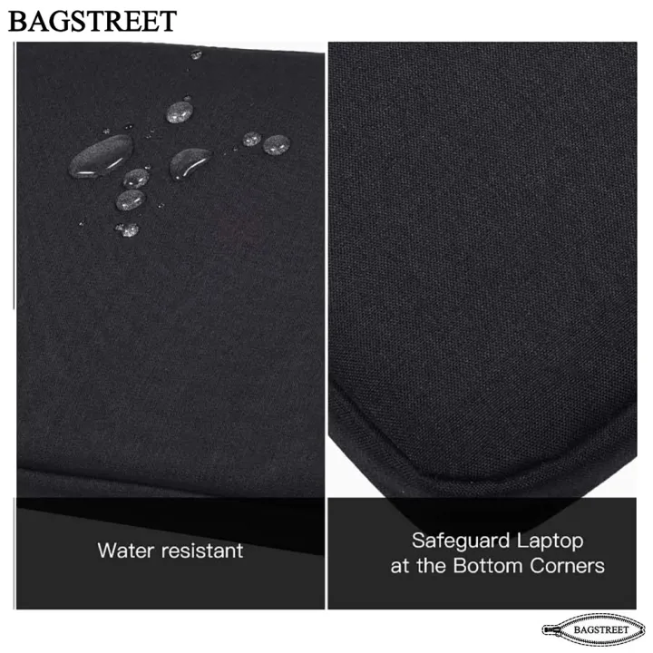 BAGSTREET%20Laptop%20Sleeve%2013.3"%20-%2014"%20-%2015.6"%20Inches%20with%20Handle,%20Shock%20Proof,%20Water%20Proof%20Compatible%20with%20MacBook%20Air/Pro%2013.3-14-15.6%20Inch,%20Notebook%20Computer%20Polyester%20Protective%20Sleeve%20Case%20Carrying%20Bag%20with%20Accessory%20Pockets%20-%20Black%20-%20Image%206