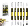 6Pcs Universal Mobile Phone Repair Opening Tool Metal Steel Kits Pry Disassemble Phone Repair Dismantling Crowbar Hand Tool Set. 