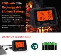 Inkbird Wi-Fi & Bluetooth Grill Meat Thermometer IBBQ-4BW with 4 Colored Probes, Timer, High/Low Temp Alarm, WiFi Meat Wireless Barbecue Smòker Thermometer for Oven, Kitchen, Drum, Android & iOS. 