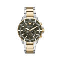 Emporio Armani Wrist Watch For Men Quartz Stainless Steel Green Dial 43mm Watch AR11361. 