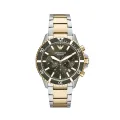 Emporio Armani Wrist Watch For Men Quartz Stainless Steel Green Dial 43mm Watch AR11361. 