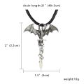Rinhoo Vintage Magic Steampunk Glowing Luminous Punk Dragon Pendants Necklaces Mens Jewelry Glow In the dark Pendant Necklace. 