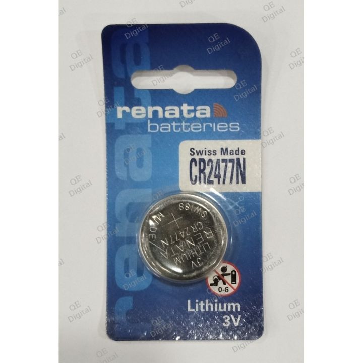 RENATA Cell Lithium Battery 3V CR2477N 1 Pieces