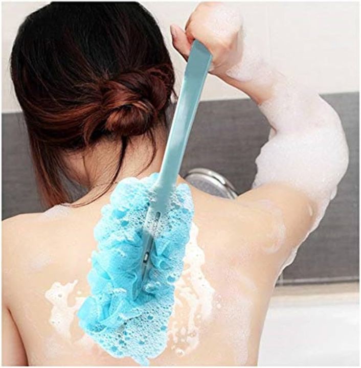 Decor%20Rack%20Bath%20Sponge%20with%20Handle,%20Shower%20Loofah%20Brush,%20Back%20Cleaning%20Scrubber,%208%E2%80%9D%20Long%20Curved%20Handle,%20Exfoliate,%20Rejuvenate%20Skin,%20Body%20Bathing%20Sponge%20with%20Long%20Mesh%20Pouf%20-%20Image%203