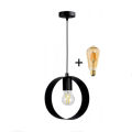Ring Shaped Hanging Lamp, Circle Shaped Hanging Lamp, Hanging Light , Ceiling Light , Ceiling Lamp, Pendant Lamp, Pendant Light For Home, Office, TV Lounge, Bed Room etc, Made in Metal (BULB NOT INCLUDED). 