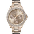 Hugo Boss Premiere Gold Stainless Steel Gold Dial Quartz Watch for Ladies - 1502443. 