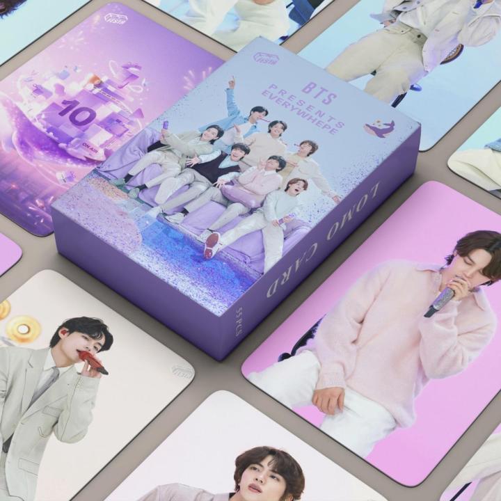 Kpop Idol BTS 2023 FESTA 10th Lomo Cards Jimin Jungkook Suga High Quality HD Photo Album Card Postcard Korean Photocards