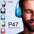 Cat Headphone / P47 Ear Wireless Bluetooth Headphones - Glowing LED Light-Up Foldable Headset for Kids and Adults. 