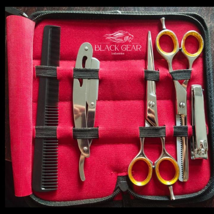 Professional Barber Hairdressing Double Scissors Set/Salon Hair Cutting Polish Scissors kit/Hair salon scissors/Best for Barber Salon or personal use
