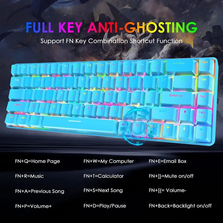 MAGIC-REFINER%20MK14,%2068%20Keys%20Gaming%20Mechanical%20Keyboard,%20With%2018%20Chroma%20RGB%20Backlit%20modes,%20NKRO,%20Wired%20USB%20C%20wire%20-%20Image%205