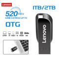 Original Lenovo Super Usb 3.0 2TB Metal Pen Drive 1T Cle Usb Flash Drives High Speed Portable SSD Memoria Usb Stick 128GB For PC. 