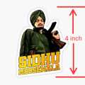 Sidhu Moosewala Vinyl Sticker Sidhu moose wala (4 inch size). 