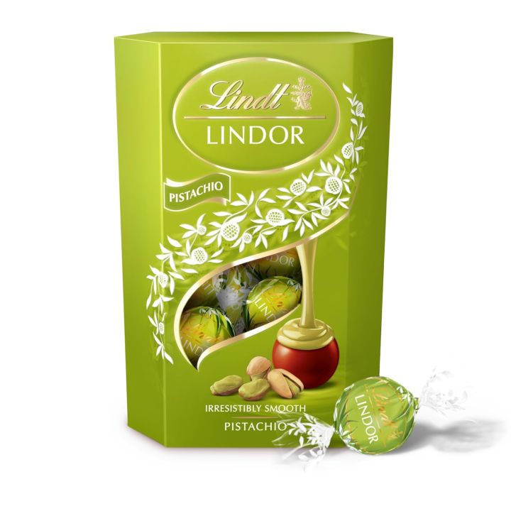 Chocolates | Lindt Lindor Pistachio Chocolate Truffles 200 g | In best and original quality