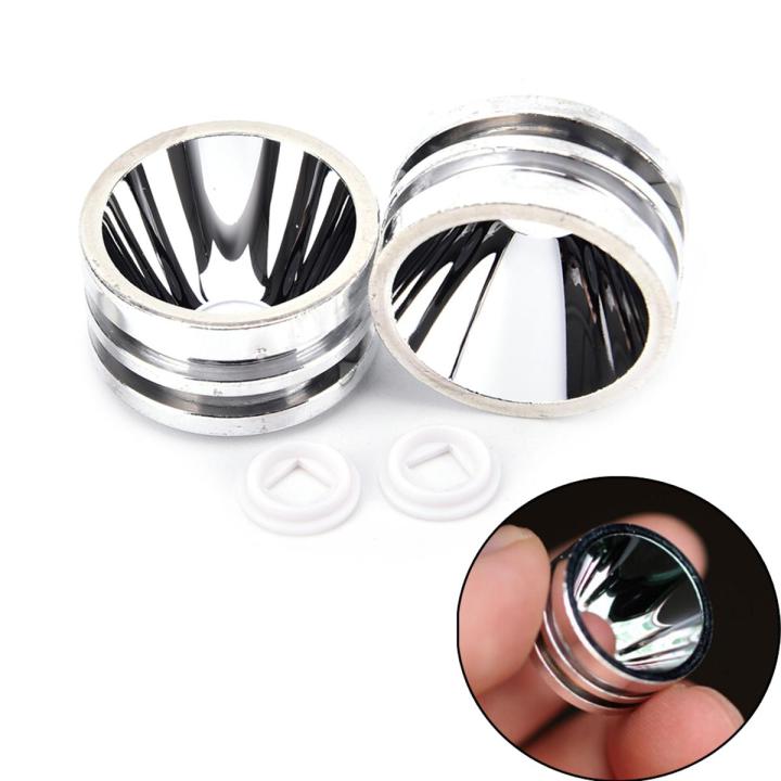 2pcs/lot SMO Reflector With XPL Gasket For Convoy S2+/S3 Flashlight Silver Color Convoy Flashlight Smooth Reflector 20*12mm
