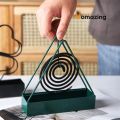 Mosquito Coil Stand Triangle Anti-scald Mosquito Coil Stand Wax Melt Burner Home Decoration Aromatherapy Burner. 