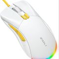 Gaming Mouse ZIDLI M85 RGB Gaming Mouse - Optical Sensor 16,000 DPI-Software Supported - 1000 Hz Polling Rate - Paracord Cable - Lightweigh (White). 