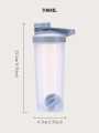 Protein Shaker Bottle Sports Gym Water Bottle Multi-Purpose Shaker with Mix Ball Blender Bottle BPA Free Plastic Easy Grip Leak Proof 700ml Gym Bottle for Gym Protein, Smoothies, Batters Fitness Workout Sports Protein Shaker Bottle with Whisk Ball. 