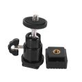 Lcd Monitor Adapter Hot Shoe Cold Shoe Base With 1/4 Inch Female Hole. 