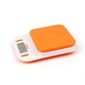ASLOR 15KG KITCHEN WEIGHING SCALE WITH TEMPERATURE METER (IN DISPLAY) ORANGE COLOR. 