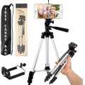 3110 - 3 In 1 Professional Portable Mobile Phone & Dslr Tripod Stand With 3-Way Head Tripod. 